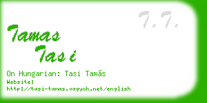 tamas tasi business card